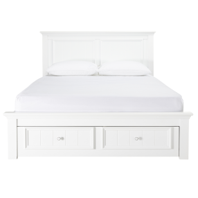 Mandalay Lift Storage Bed Frame White color White