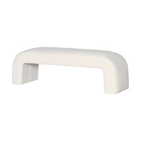 Decker Bench Boucle Ivory color Ivory