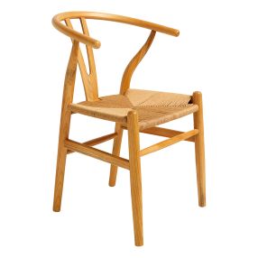 Mosman Wishbone Dining Chair Natural color Natural