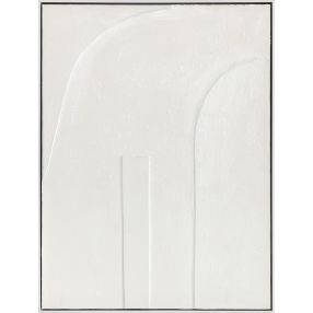 Echo II Framed Painting 60cm x 80cm color White