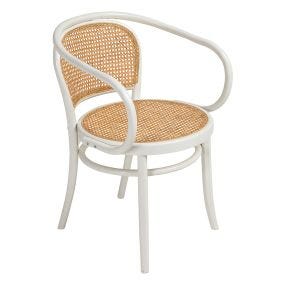 Coto Carver Dining Chair White color White