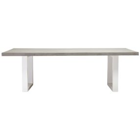 Apollo Polished Concrete Dining Table White color White