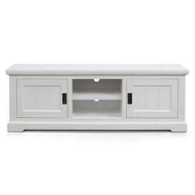 Aspen TV Unit Brushed White color Brushed White