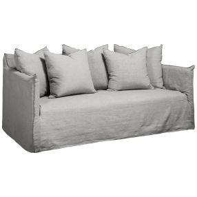 Como Linen Sofa Stone - 2.5 Seater color Stone