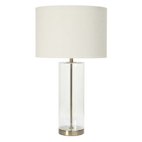 Duke Glass Table Lamp color Antique Brass