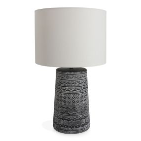 Sabine Table Lamp Charcoal color Charcoal