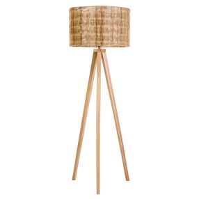 Rio Rattan Floor Lamp color Natural