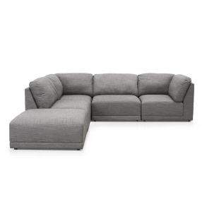 Amelia Modular Sofa Soft Grey - 5 Piece color Soft Grey