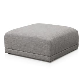 Amelia Ottoman Soft Grey - 100cm x 100cm color Soft Grey