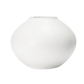 Corfu Vase White Concrete - 30cm Dia color White