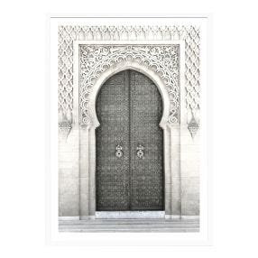 Moroccan Door Framed Print - 85cm x 115cm 
