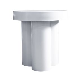 Domi Side Table - White color White