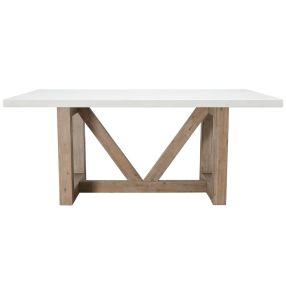 Nova Faux White Marble Dining Table color White Marble