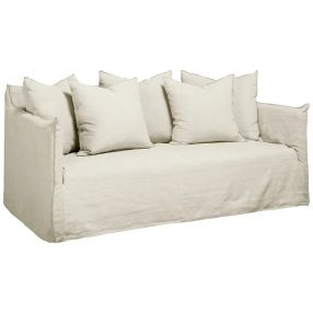 Como Linen Sofa Oatmeal - 2.5 Seater color Oatmeal