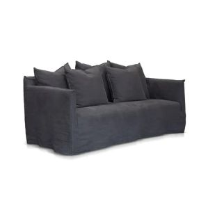 Como Linen Sofa Charcoal - 2.5 Seater color Charcoal