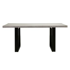 Apollo Polished Concrete Dining Table Black color Black