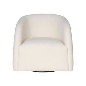 Decker Boucle Ivory Swivel Chair color Boucle Ivory