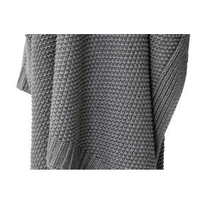 Cotswold Knitted Throw Grey - 170cm x 130cm color Grey