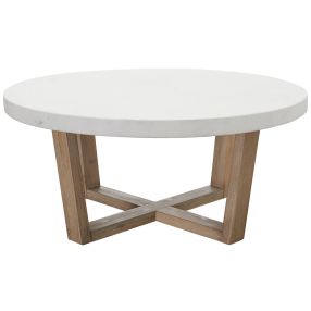 Nova Coffee Table Faux White Marble color White Marble
