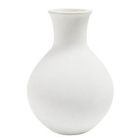 Corfu Vase White Concrete - 35cm Dia color White