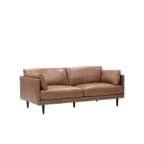 Lennox Mali Tan Leather Sofa - 3 Seater color Mali Tan