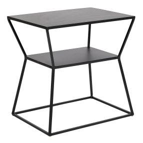 Xavier Metal Side Table Metal - Black color Black