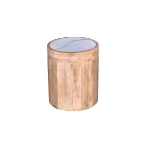 Cilo Side Table Marble color White Marble