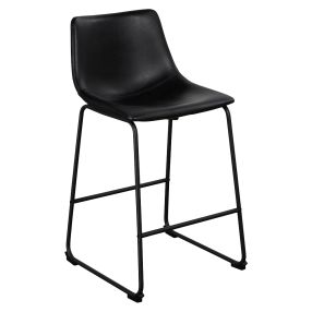 Montana Saddle Counter Stool Black color Black