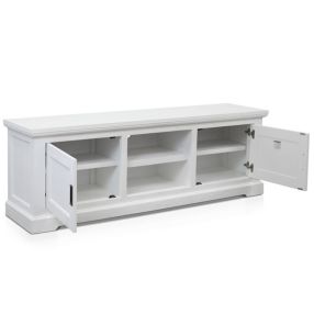 Aspen TV Unit Brushed White color Brushed White