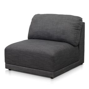 Amelia Armless Chair Module Warm Charcoal color Warm Charcoal