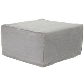 Como Linen Square Ottoman Stone - 70cm x 70cm color Stone