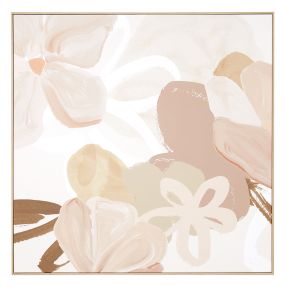 Pastel Bouquet Framed Canvas  - 100cm x 100cm color Rose