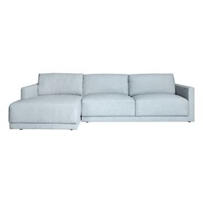 Haven California Ash Grey Chaise Sofa - 3 Seater color Ash Grey