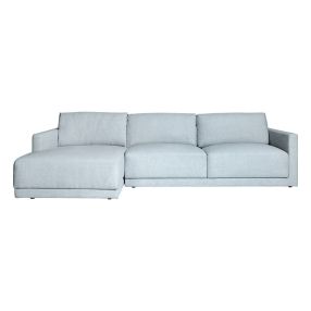 Haven California Ash Grey Chaise Sofa - 3 Seater color Ash Grey