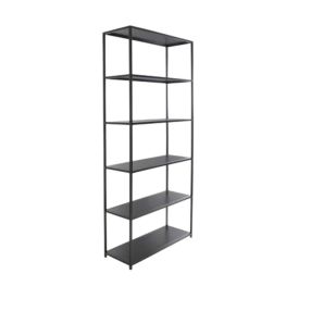 Xavier Metal Book Shelf - Black color Black