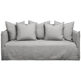 Como Linen Sofa Stone - 2.5 Seater color Stone