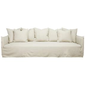 Como Linen Sofa Oatmeal - 3.5 Seater color Oatmeal