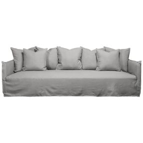 Como Linen Sofa Stone - 3.5 Seater color Stone