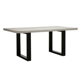 Apollo Polished Concrete Dining Table Black color Black