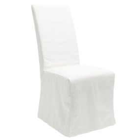 Como Dining Chair Cover - White color White