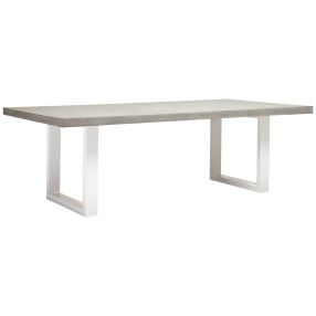 Apollo Polished Concrete Dining Table White color White