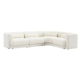 Santa Monica Modular Sofa Boucle Ivory - 4 Piece color Ivory