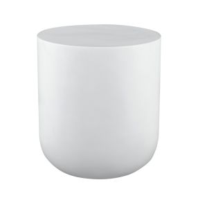 Mara White Concrete Side Table color White