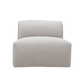 Luella Armless Sofa Module Boucle Pumice color Boucle Pumice