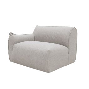 Luella 1.5 Seater Left Arm Facing Sofa Module Boucle Pumice color Boucle Pumice
