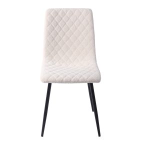 Booker Dining Chair Boucle Ivory color Ivory