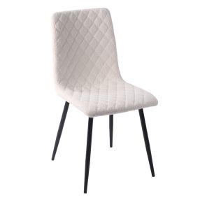 Booker Dining Chair Boucle Ivory color Ivory