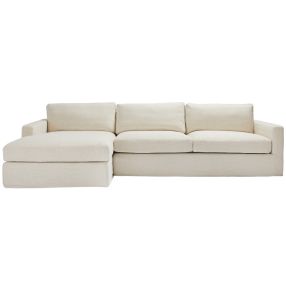 Sunday Chaise Sofa & Slip Cover Duxton Bone - 3 Seater color Bone